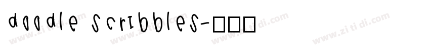 doodle scribbles字体转换